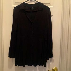 Torrid black baby doll top